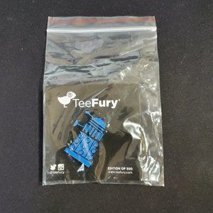 NWT Doctor Who Enamel Pin - Blue Dalek - TeeFury